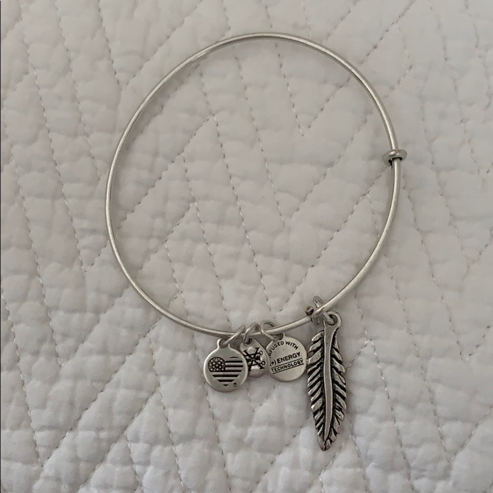Alex and ani feather bracelet